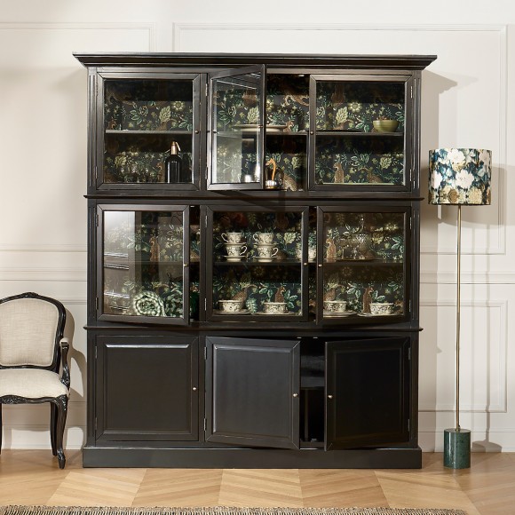 TOULOUSE - Modular wooden display cabinet, 9 doors