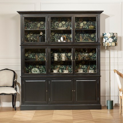 TOULOUSE - Modular wooden display cabinet, 9 doors