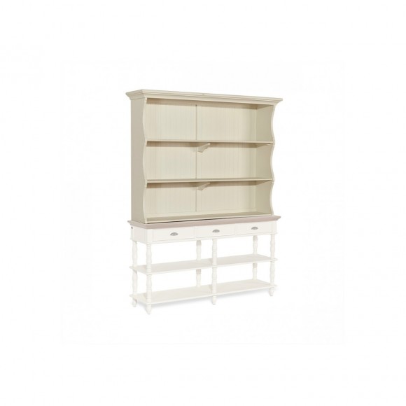 White double-bodied hutch top, ROMANE