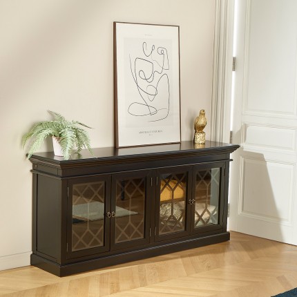 STELLA - Romantic style display cabinet in solid wood