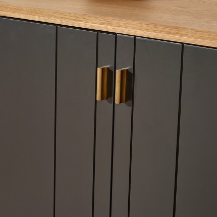 KYOTO - Contemporary style buffet design with oak top, 4 doors