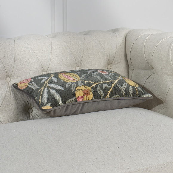 ZESTE – Coussin rectangulaire contemporain avec motifs exotiques, 50 x 30 cm