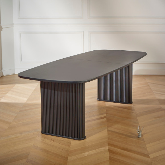 ARTHUR - Mesa de comedor contemporánea de roble, para 8 a 10 personas, madera certificada FSC®