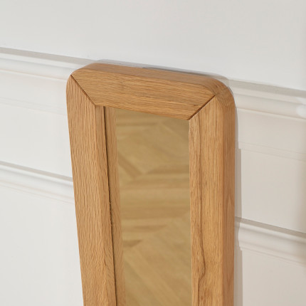 HUGUETTE - Contemporary style mirror in natural oak