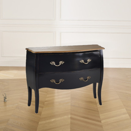 AQUITAINE - Comò, piano in rovere, 2 cassetti