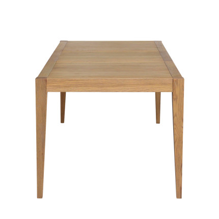 MONTANA - Table à manger extensible style moderne en chêne, 8 convives