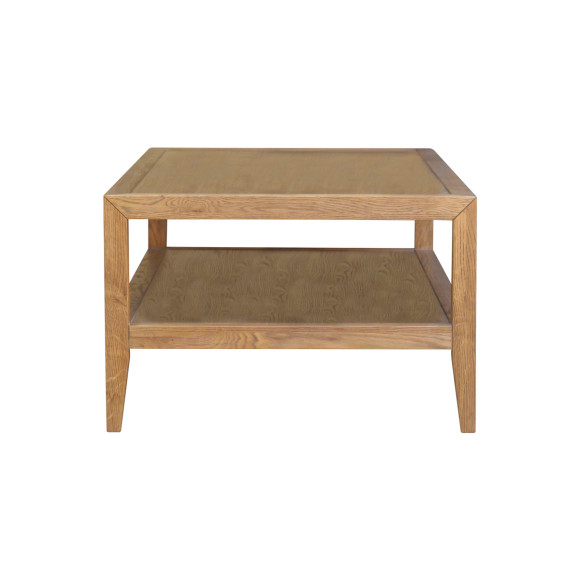 MONTANA - Table basse style contemporain en chêne, double plateau