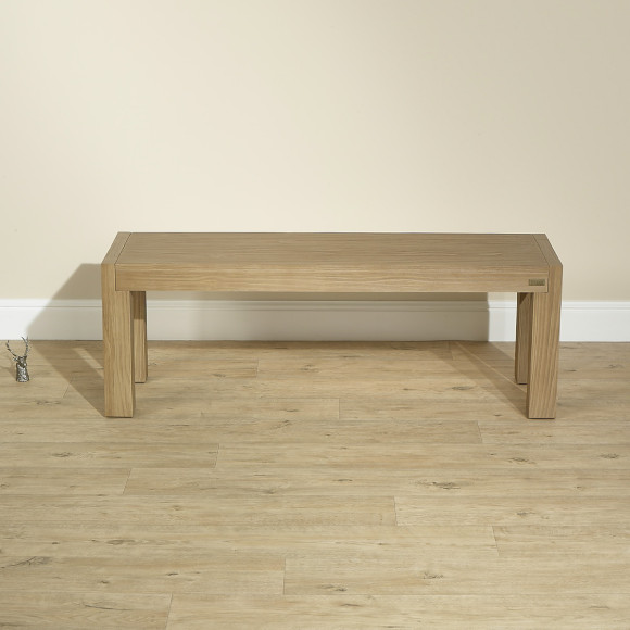 MEGEVE – Contemporary style solid wood indoor bench, FSC® certified wood