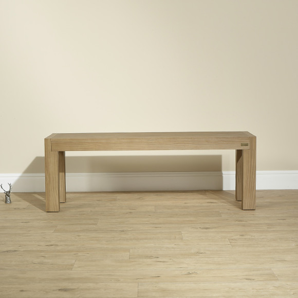 MEGEVE – Contemporary style solid wood indoor bench, FSC® certified wood