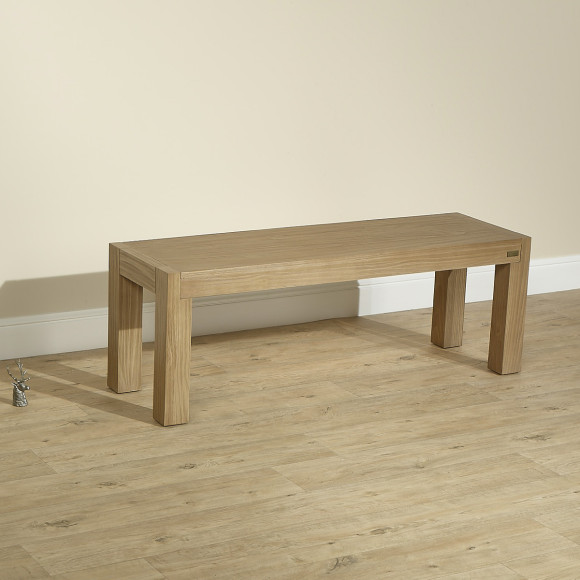 MEGEVE – Contemporary style solid wood indoor bench, FSC® certified wood