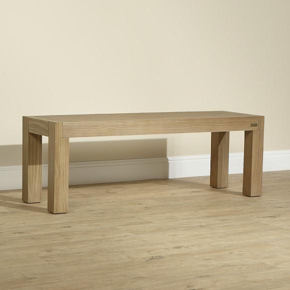 MEGEVE – Contemporary style solid wood indoor bench, FSC® certified wood