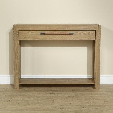 MEGÈVE – Contemporary style solid wood console, 1 drawer, FSC® certified wood