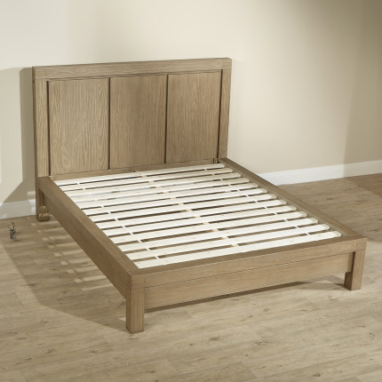 MEGÈVE – Cama de diseño moderno en madera maciza, 160 x 200, madera certificada FSC®