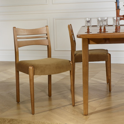 LIAM – Scandinavian style dining room chairs in solid wood, set of 2, FSC® certified wood