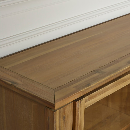 Parte superiore di credenza in acacia con 2 ante, Enzo