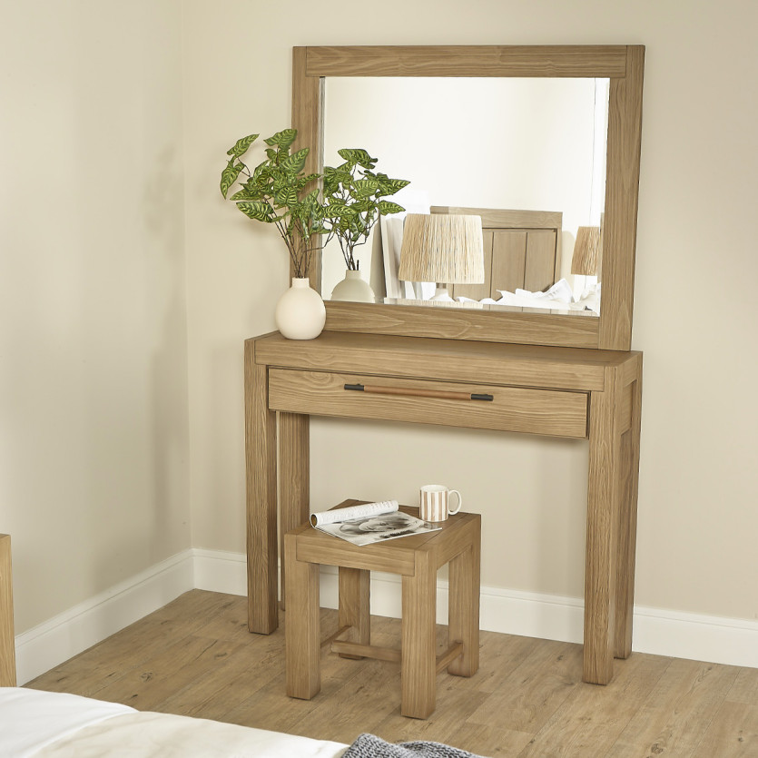 MEGÈVE – Large contemporary style solid wood mirror, FSC® certified wood