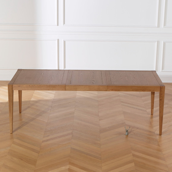 MONTANA - Table à manger extensible style moderne en chêne, 8 convives