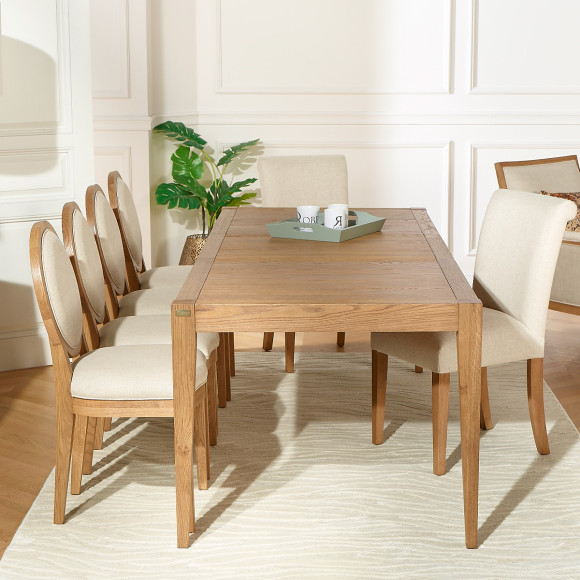 MONTANA - Modern Extendable Oak Dining Table, 8 Seats