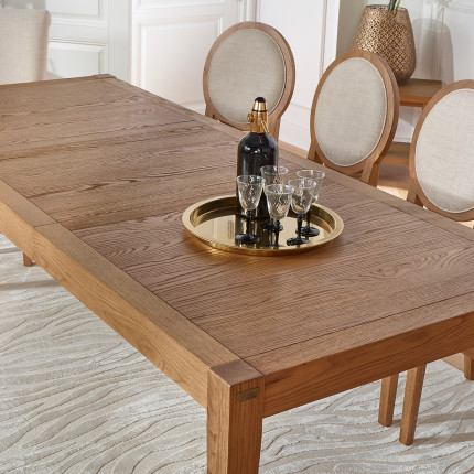 MONTANA - Modern Extendable Oak Dining Table, 8 Seats