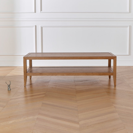 MONTANA - Contemporary Oak Coffee Table, Double Top