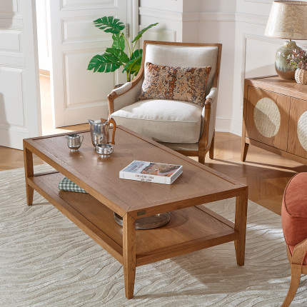 MONTANA - Contemporary Oak Coffee Table, Double Top