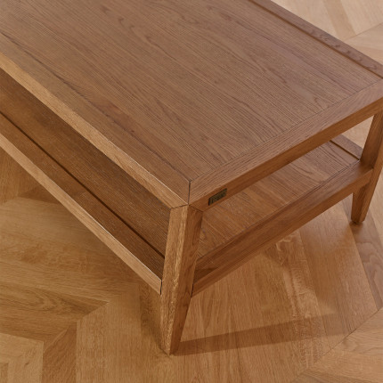 MONTANA - Contemporary Oak Coffee Table, Double Top