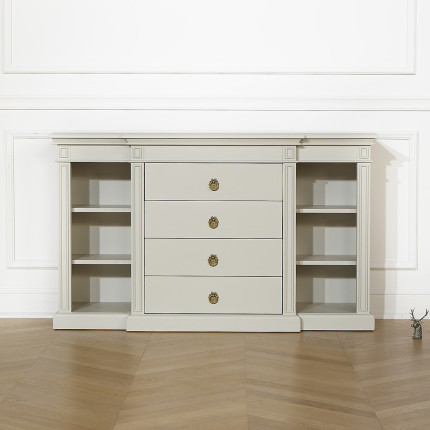 VINCENT – Console pour entrée  style classique, 4 tiroirs, 6 niches