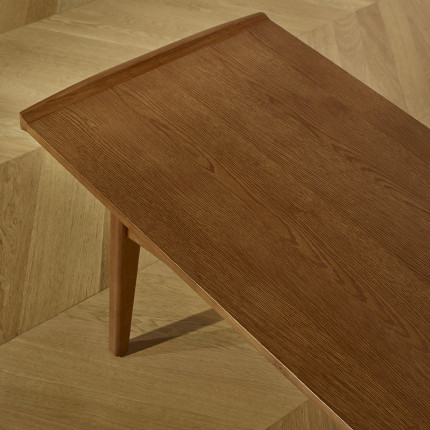 DALHIA – Nordischer Couchtisch aus Massivholz, Nussbaum-Finish