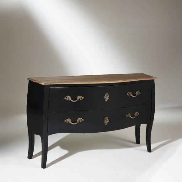 ALIENOR - Commode de style, noire