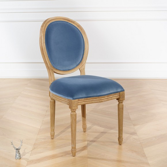 MEDAILLON: Lot de 2 chaises avec velours premium