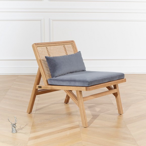 Fauteuil scandinave en cannage