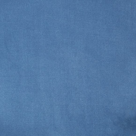 INES – Poltrona stile Luigi XV in legno e tessuto 100% cotone Blu Louis, 1 posto