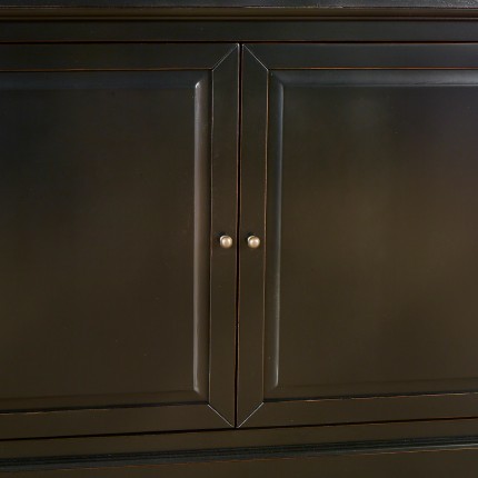 TOLOSA - Buffet vetrina modulabile in legno, 9 porte