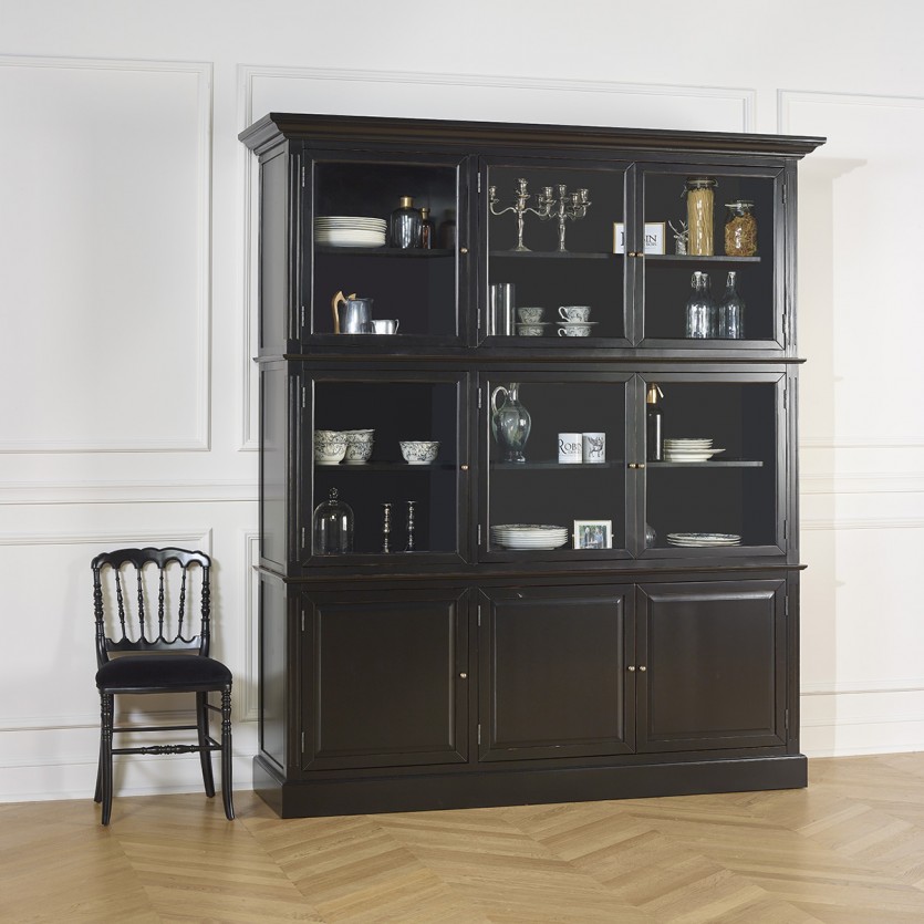 TOULOUSE - Modular wooden display cabinet, 9 doors