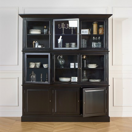 TOULOUSE - Modular wooden display cabinet, 9 doors