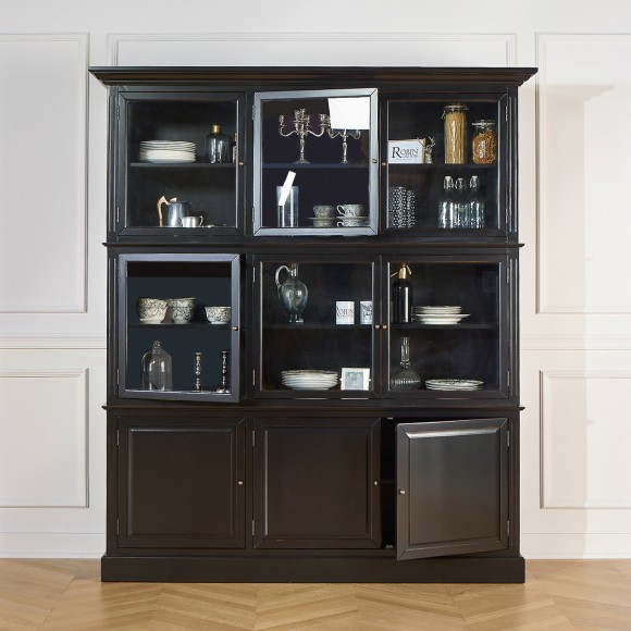 TOULOUSE - Modular wooden display cabinet, 9 doors