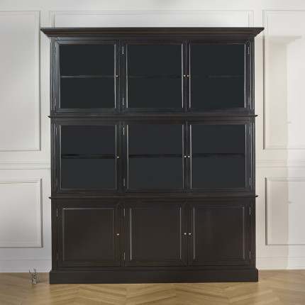 TOULOUSE - Modular wooden display cabinet, 9 doors