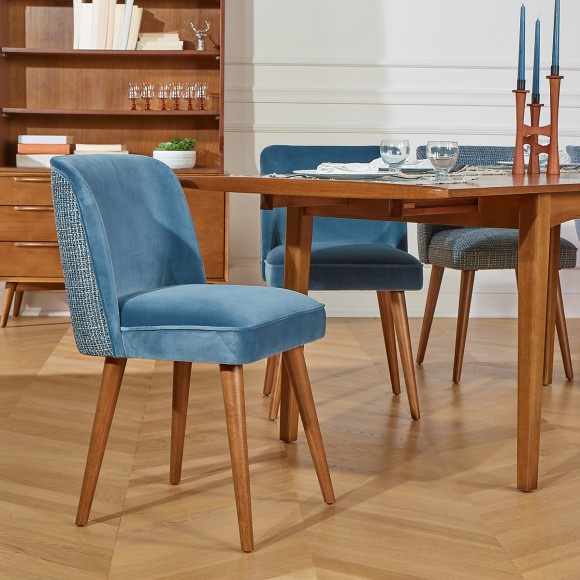 Lot de 4 chaises design contemporain nordique scandinave Blanc,chaises de  cuisine en bois