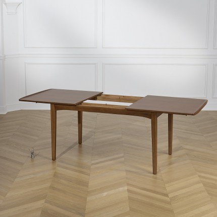 DALHIA - Extendable dining table in wood, Nordic style, 6/8 settings