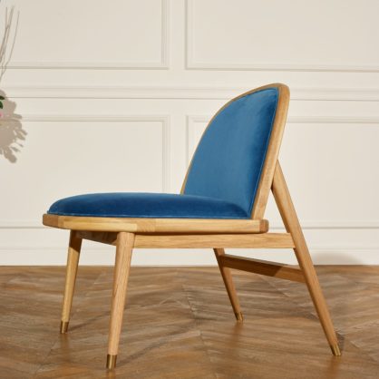 Suzette, le petit fauteuil contemporain et cossu